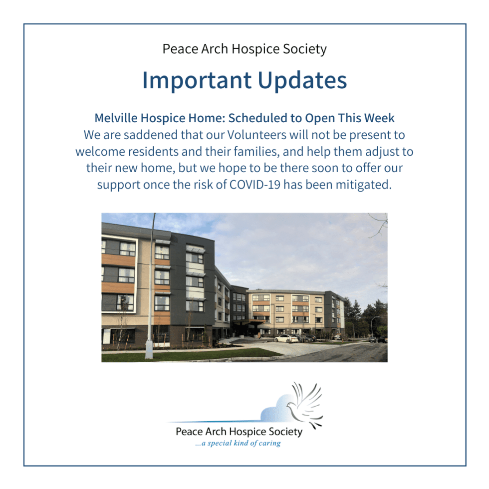 Melville Hospice Home COVID Update