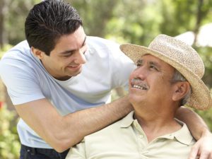 Counsellor with client - hospice care